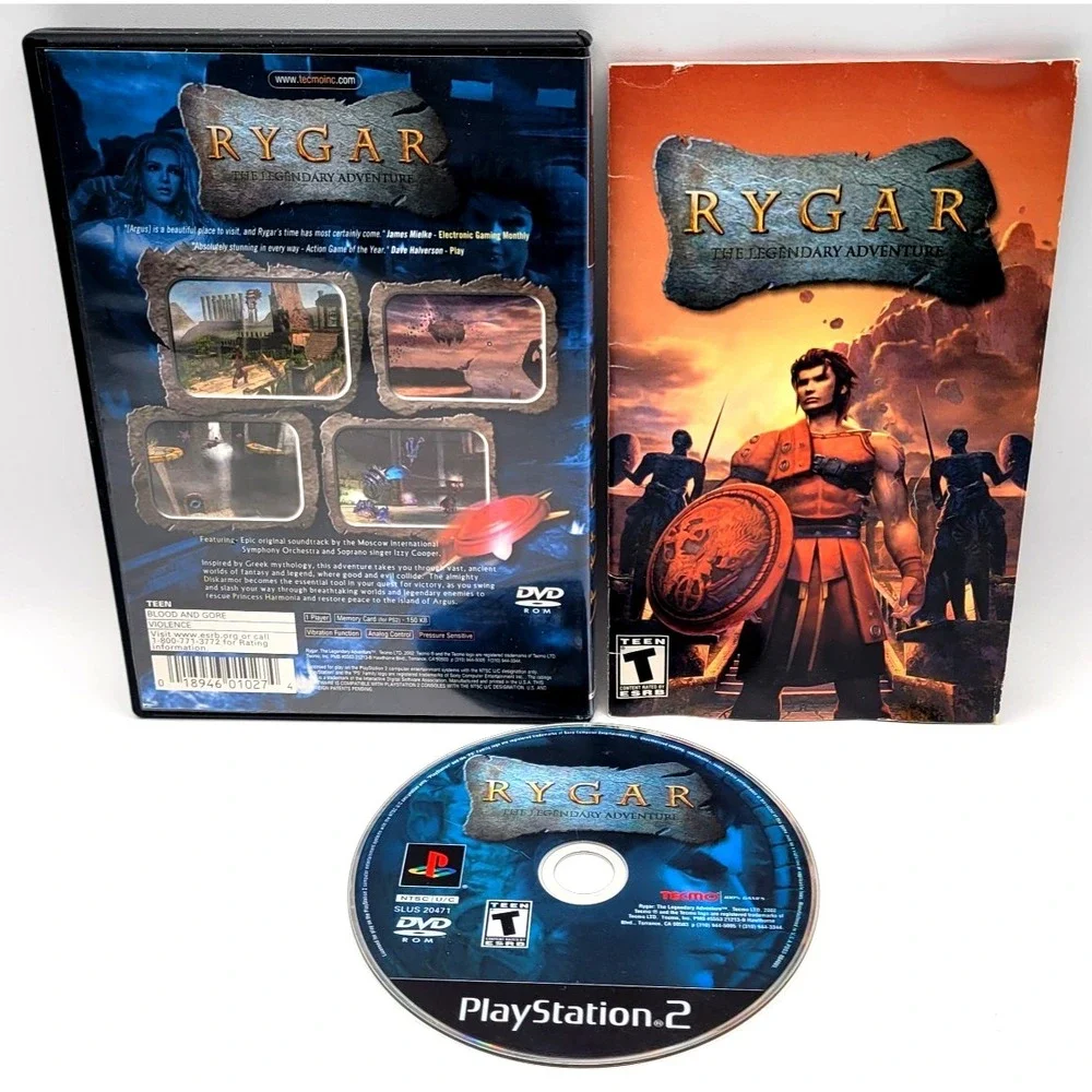 Rygar‎ The Legendary Adventure Playstation 2 PS2 CIB COMPLETE IN BOX
